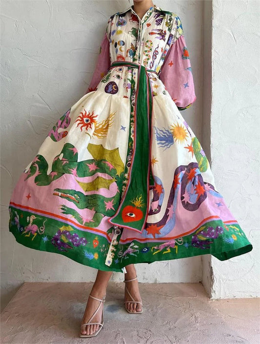 Giovanna - Robe longue italienne